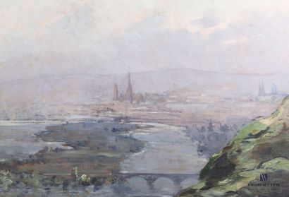 null TORHNLEY William Georges (1857-1935)
Vue de la cathédrale dans la brume
Huile...