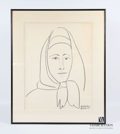 null PICASSO Pablo (1881-1973) d'après
La femme d'Espagne
Lithographie en noir
Signée...