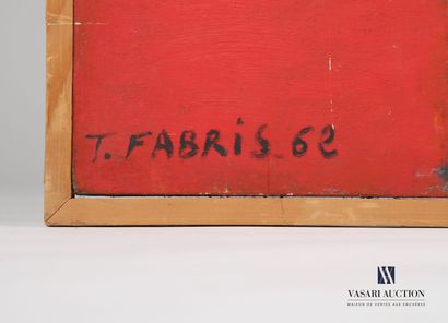 null FABRIS Tristan (1927-1999)
Nature morte surréaliste
Huile sur panneau
Signée...