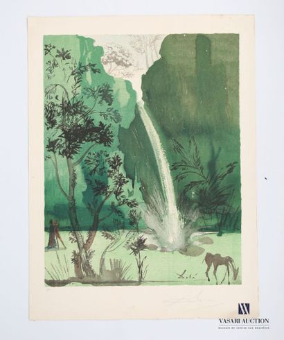 null DALI Salvador (1904-1989) d'après
Cascade dans la montagne
Lithographie en couleurs
Signée...