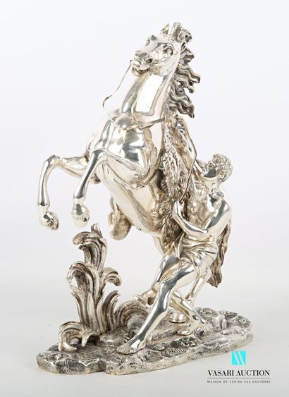 null COUSTOU Guillaume Ier (1716-1777), d'après 
Cheval de Marly
Bronze à patine...
