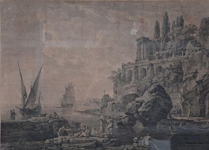 null VERNET Claude Joseph (peintre) (1714-1789) d'après - ALIAMET Jacques (1726-1788)...