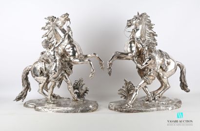 null COUSTOU Guillaume (1677-1746), after
The horses of Marly
Pair of subjects in...