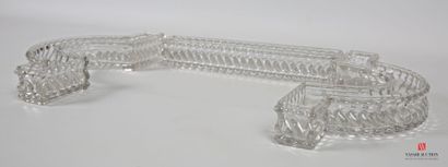 null BACCARAT 
Part of center of table in molded crystal with decoration of twisted...