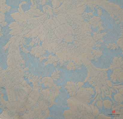 null PIERRE FREY
Damask fabric decorated with flowering trees, fruits and ribbon...