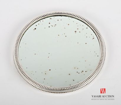 null Dessous de bouteille de forme ronde le bassin orné d'un miroir la monture en...