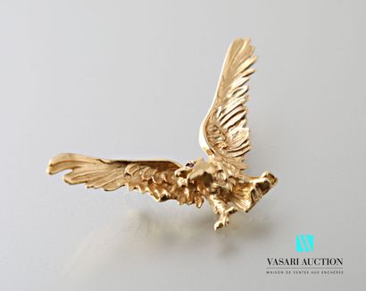 null Pendant in the shape of eagle with spread wings in yellow gold 585 thousandths...