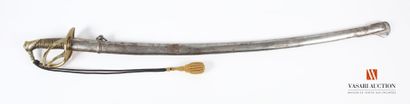 null Light cavalry officer's saber model 1822, slightly curved punched blade of 92...