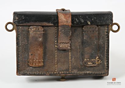 null Cartridge belt of gendarme on horseback model 1889, gilded brass grenade, black...
