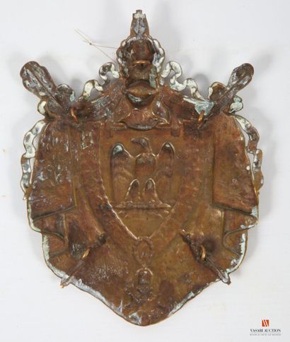 null Plaque de sabretache de petite tenue modèle 1854 pour officier de la Garde de...