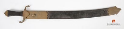 null Merchant marine shipboard saber, flat-backed curved blade, 57 cm, fine throat...