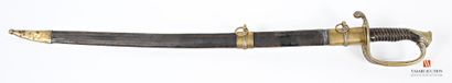 null Officer's saber model 1821, slightly curved blade, with large throat and counter...