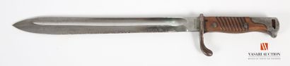 null Baïonnette Mauser modèle 98-05, lame langue de carpe de 33 cm, signée au talon...