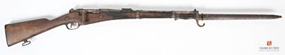 null Mousqueton réglementaire modèle 1892, canon rayé de 45 cm calibre d'origine...