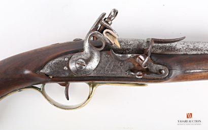 null Pistolet d'arçon modèle 1763-1766, canon poinçonné de 23,1 cm, tonnerre marqué...