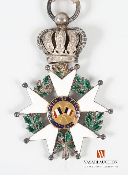 null Ordre de la Légion d'honneur, étoile de chevalier argent 42 mm, avec au profil...