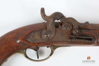 null Cavalry percussion pistol, so-called console pistol, model 1823-1850, lock stamped...