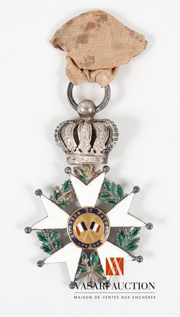 null Ordre de la Légion d'honneur, étoile de chevalier argent 42 mm, avec au profil...