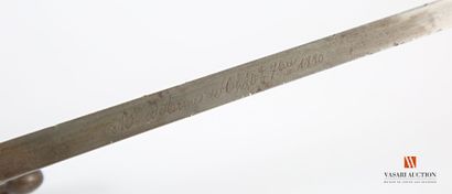 null Sabre-baïonnette GRAS modèle 1874, lame droite signée sur le dos Mre d'Armes...