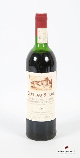 null 1 bouteille	Château BELAIR	St Emilion 1er GCC	1991
	Et. un peu fanée et un peu...