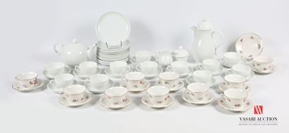 null ALLEMAGNE - Fürstenberg Manufacture de 
Service à thé en porcelaine blanche...