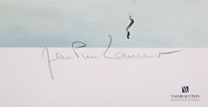 null LAURENT Jean-Pierre (1920) d'après
Vue de port 
Lithographie en couleurs
Signée...