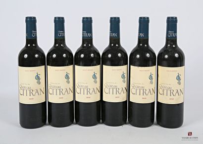 null *6 bouteilles	Château CITRAN	Haut Médoc 	2010
	Et. à peine tachées. N : haut...