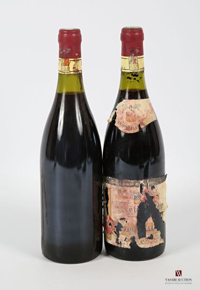 null 2 bouteilles	CÔTE RÔTIE mise Vidal Fleury		1990
	Et.: 1 très déchirée, 1 manquante...