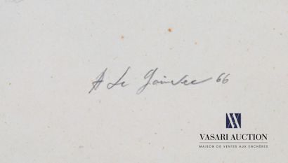 null Albert LE GOINVEC (1930-2020)
Chemin caillouteux
Crayon sur papier
Signé en...