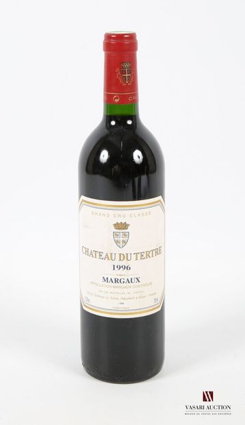 null 1 bouteille	Château du TERTRE	Margaux GCC	1996
	Et. un peu tachée. N : bas ...