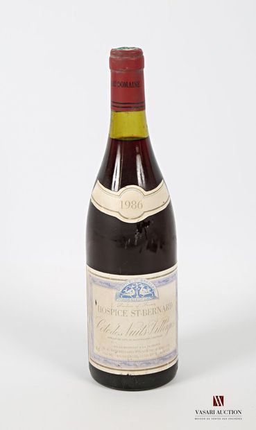 null 1 bouteille	CÔTE DE NUITS VILLAGES - Hospices St Bernard		1986
	Et. fanée et...