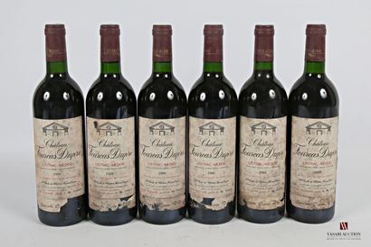 null *6 bouteilles	Château FOURCAS DUPRÉ	Listrac	1989
	Spéciale Cuvée R.G. Et. fanées...