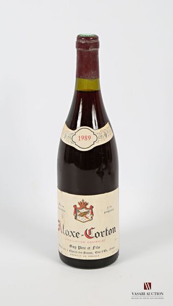 null 1 bouteille	ALOXE CORTON mise Gay Père & Fils Vit.		1989
	Et. un peu tachée....