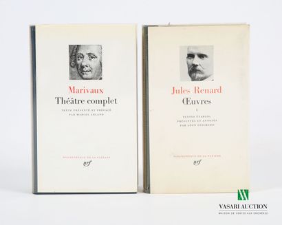 null [LA PLEIADE] 
Lot comprenant trois volumes :
- RENARD Jules - OEuvres I -Texte...