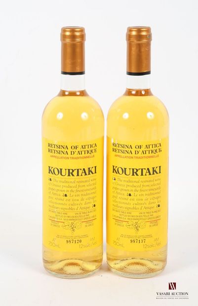 null 2 bouteilles	RETSINA D'ATTIQUE "Kourtaki" Vin blanc sec grec		NM
	Et. légèrement...