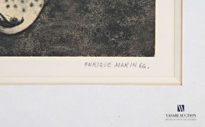 null MARIN MUÑOZ Enrique (1935-2020) d'après
El Pajarero
Eau-frote
Signée en bas...