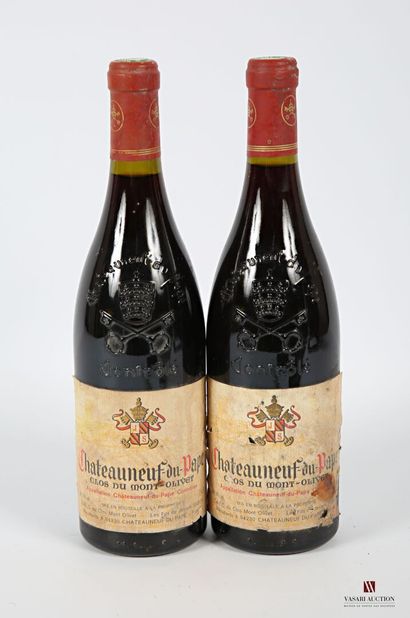 null 2 bouteilles	CHATEAUNEUF DU PAPE Clos du Mont-Oliver		NM
	Et. fanées et tachées...