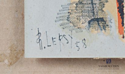 null LERSY Roger (1920-2004)
Composition abstraite
Lithographie sur papier
Signée...