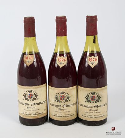 null 3 bouteilles	CHASSAGNE MONTRACHET Morgeot mise Henri Nié Prop.		1976
	Et. fanées...