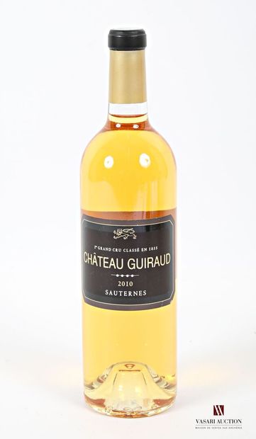 null 1 bouteille	Château GUIRAUD	Sauternes 1er GCC	2010
	Présentation, niveau et...