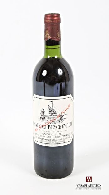 null 1 bouteille	Château BEYCHEVELLE	St Julien GCC	1983
	Et. légèrement tachée. N...