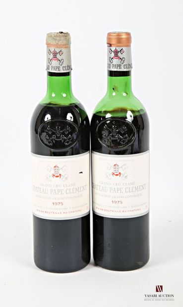 null 2 bouteilles	Château PAPE CLÉMENT	Graves GCC	1975
	Et. un peu tachées (1 petite...