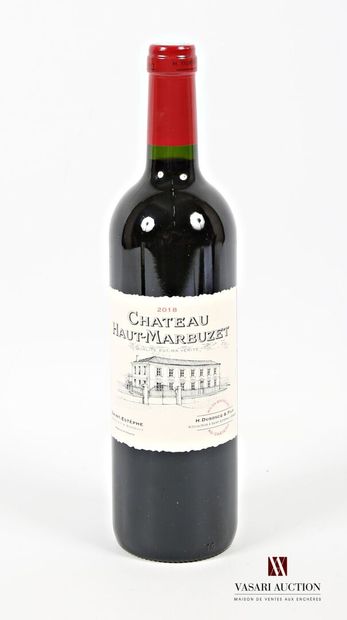 null 1 bouteille	Château HAUT MARBUZET	St Estèphe	2018
	Et. impeccable. N : mi g...