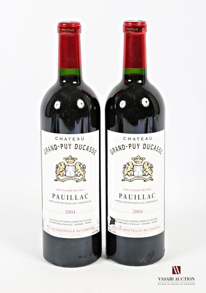 2 bouteilles	Château GRAND PUY DUCASSE	Pauillac...