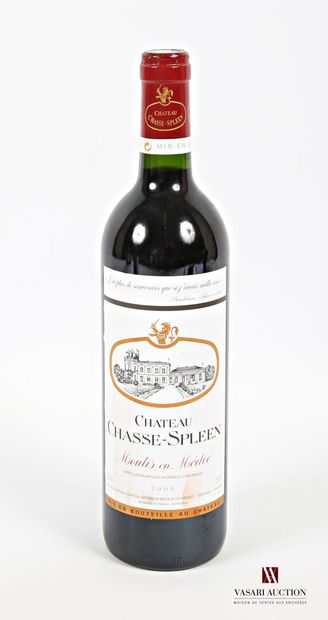 1 bouteille	Château CHASSE SPLEEN	Moulis	2000
	Et....