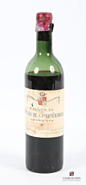 null 1 bouteille	Château LATOUR A POMEROL	Pomerol	1955
	Et. tachée (1 petit accroc)....
