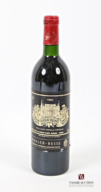 1 bouteille	Château PALMER	Margaux 1er GCC	1985
	Et....