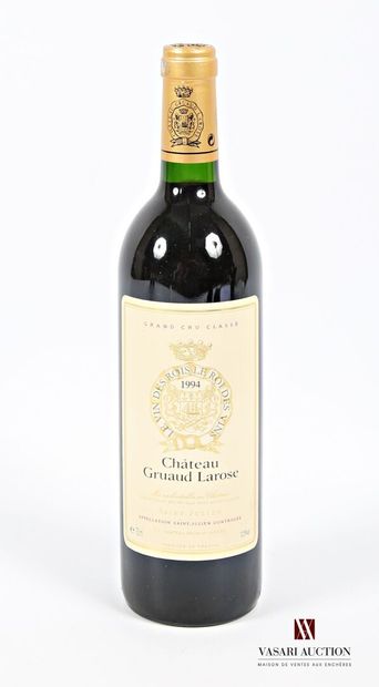 null 1 bouteille	Château GRUAUD LAROSE	St Julien GCC	1994
	Et. à peine tachée. N...