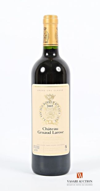null 1 bouteille	Château GRUAUD LAROSE	St Julien GCC	2005
	Et. à peine tachée. N...
