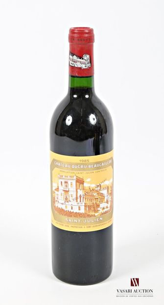 null 1 bouteille	Château DUCRU BEAUCAILLOU	St Julien GCC	1985
	Et. excellente. N...